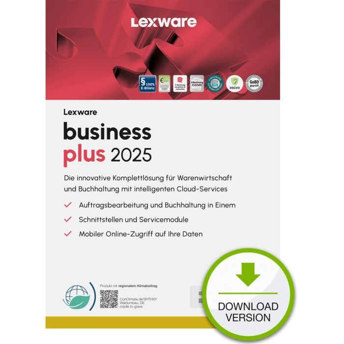 Lexware Business Plus 2025 - 1 Device. Licencia electrónica Descarga ESD