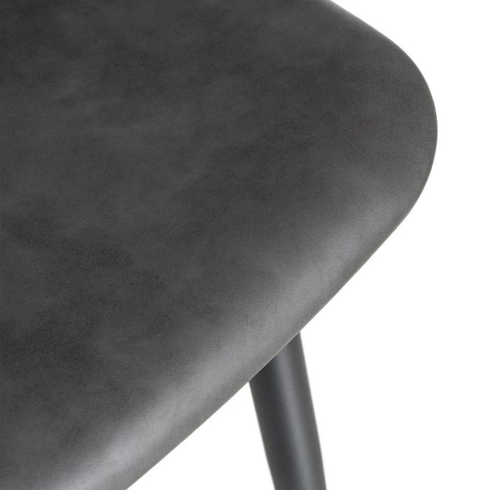 Silla Negro Metal / Simil Piel