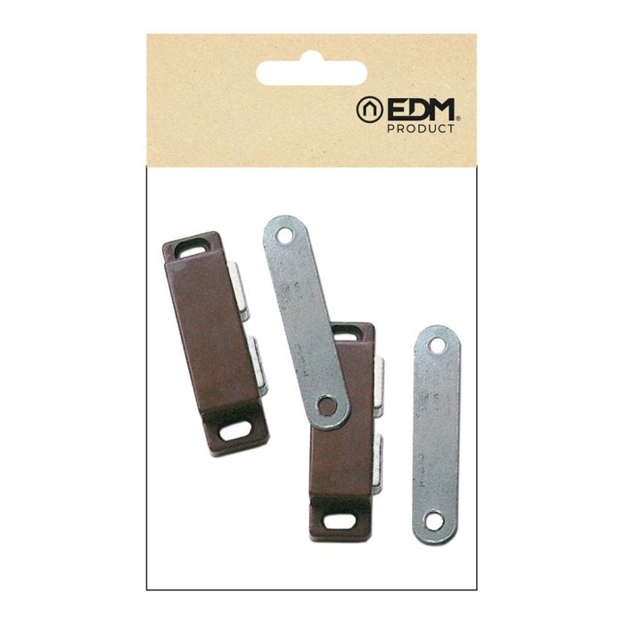 Edm Cierre magnético im02 Marrón 56 x 18 mm 2 unidades 1 Edm Cierre magnético im02 Marrón 56 x 18 mm 2 unidades 1