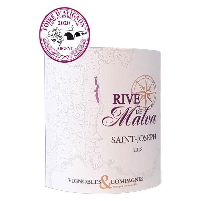 Les Rives de Malva 2018 Saint-Joseph - Vino tinto del Valle del Ródano 1