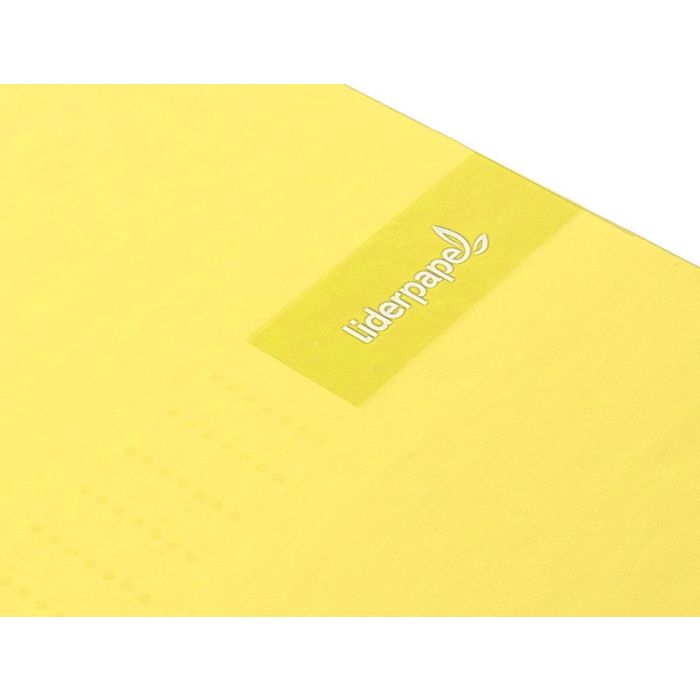 Cuaderno Espiral Liderpapel A4 Crafty Tapa Forrada 80H 90 gr Cuadro 4 mm Con Margen Color Amarillo 5 unidades 6