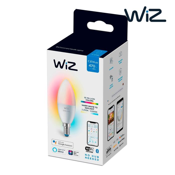Philips Wiz A67 Bombilla Inteligente LED E27 13W (100W Equiv.) 1521 lm, Full Color 2200-6500K, WiFi y Control por Voz 4 Philips Wiz A67 Bombilla Inteligente LED E27 13W (100W Equiv.) 1521 lm, Full Color 2200-6500K, WiFi y Control por Voz 4