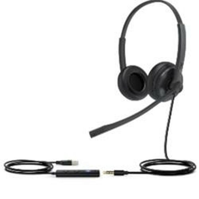 Auriculares con Micrófono Yealink UH34 SE DUAL TEAMS Negro Auriculares con Micrófono Yealink UH34 SE DUAL TEAMS Negro