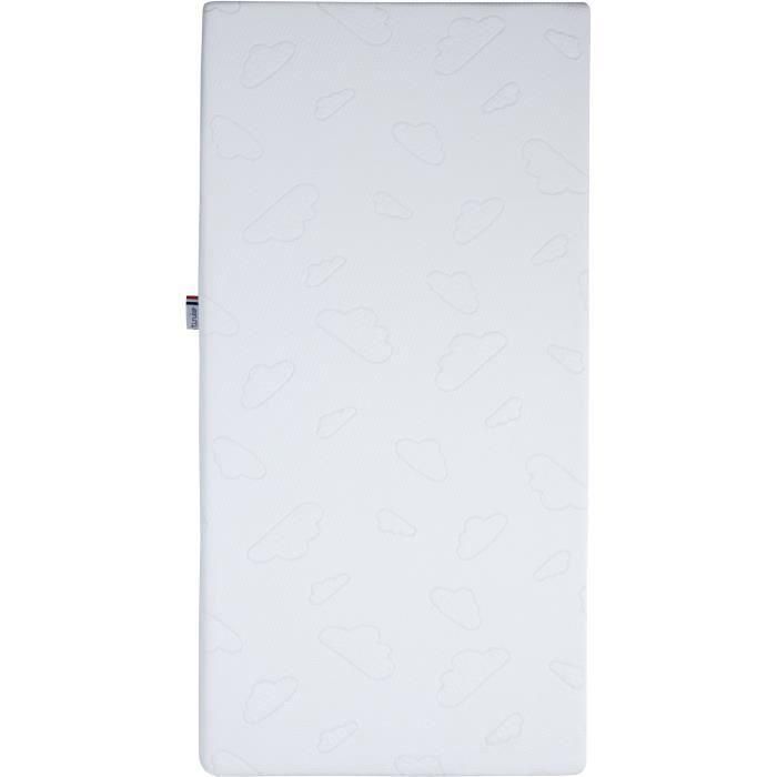 Tineo TIN3275055759600 Colchón NUAGE Funda desenfundable 60x120x10 cm