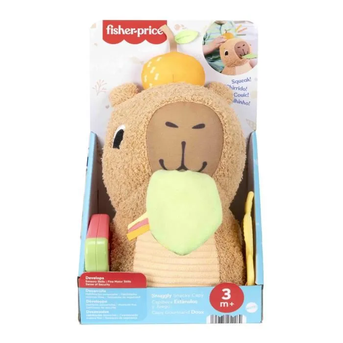 Mattel Peluche Fisher-Price Capibara Estímulos y Juego para Bebés desde 0 Meses 3