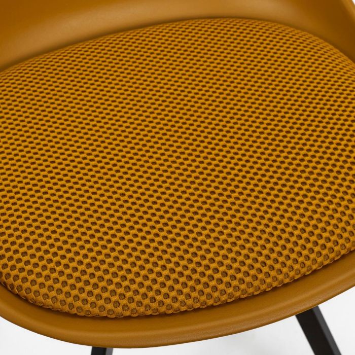 Home Deco Factory Silla Pp Con Cojín Atom Mostaza Contemporain 5