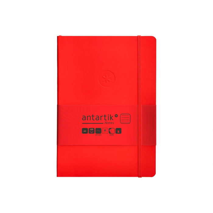 Antartik Antartik Notes Cuaderno Tapa Blanda A5 Hojas Rayas Rojo 80 Hojas 80 Gr Fsc 1