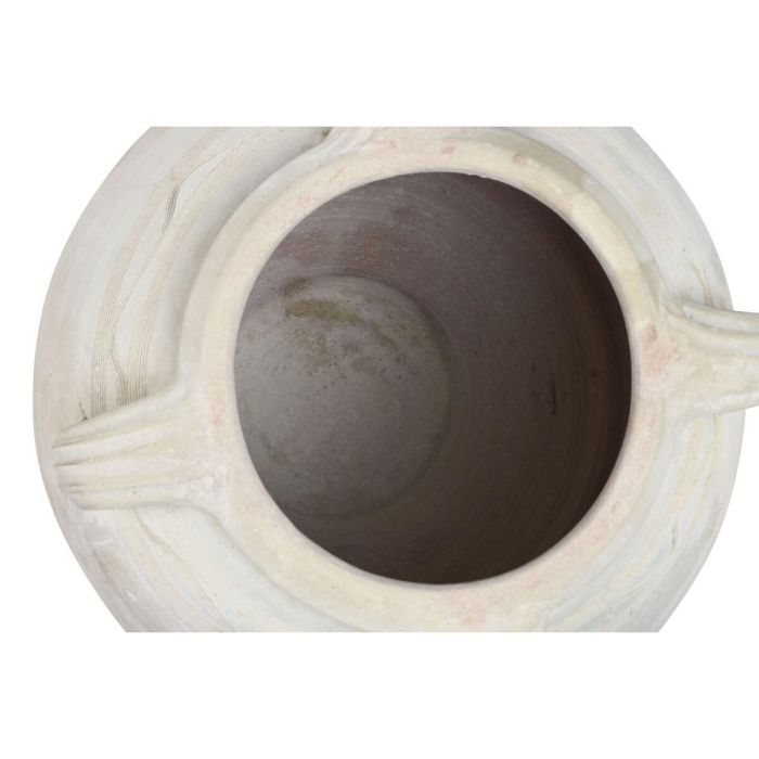 DKD Home Decor Ánfora Mediterránea Colección Jerba de Terracota Artesanal y Hecha a Mano, 4 Asas, Boca 30 cm, 57x57x93 cm 3