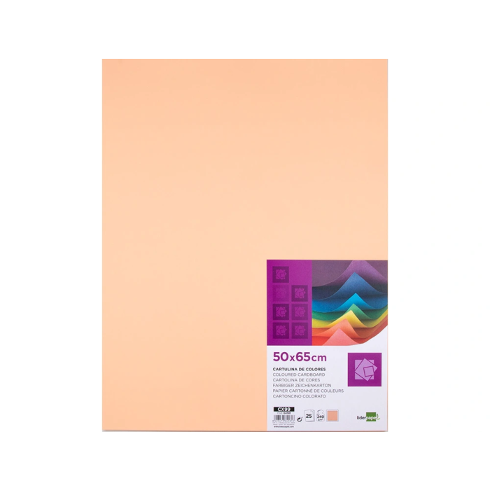 Liderpapel Cartulina 50x65 cm 240g/m2 Sepia Paquete de 25 Hojas 1 Liderpapel Cartulina 50x65 cm 240g/m2 Sepia Paquete de 25 Hojas 1