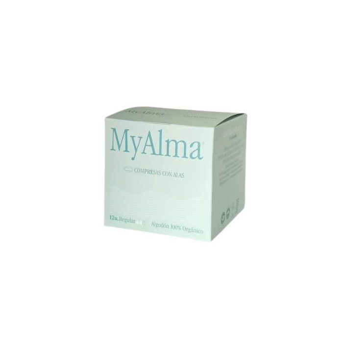 Compresas Regular Con Alas 100% Algodon Organico 12 Uds.