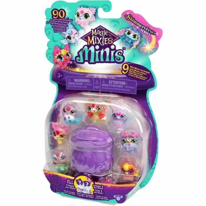 Pack 9 Mini Figuras - MAGIC MIXIES - Mini criaturas coleccionables, calderos e ingredientes incluidos 2