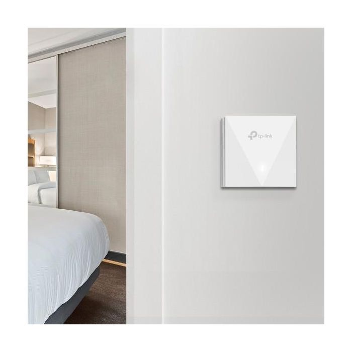 TP-LINK Punto de acceso Wi-Fi 6 de banda dual de placa de pared AX3000 PUERTO: 2 puertos Gigabit RJ45 VELOCIDAD: 574Mbps en 2,4GHz + 2402Mbps en 5GHz 4 TP-LINK Punto de acceso Wi-Fi 6 de banda dual de placa de pared AX3000 PUERTO: 2 puertos Gigabit RJ45 VELOCIDAD: 574Mbps en 2,4GHz + 2402Mbps en 5GHz 4