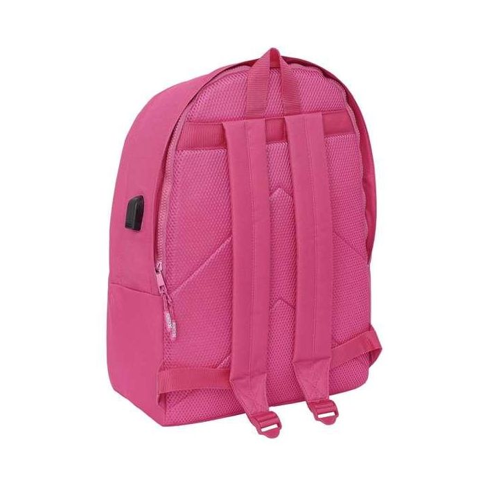Safta Mochila Doble para Portátil 15,6"+USB Munich Básicos Fucsia 31x44x18 cm 1 Safta Mochila Doble para Portátil 15,6"+USB Munich Básicos Fucsia 31x44x18 cm 1