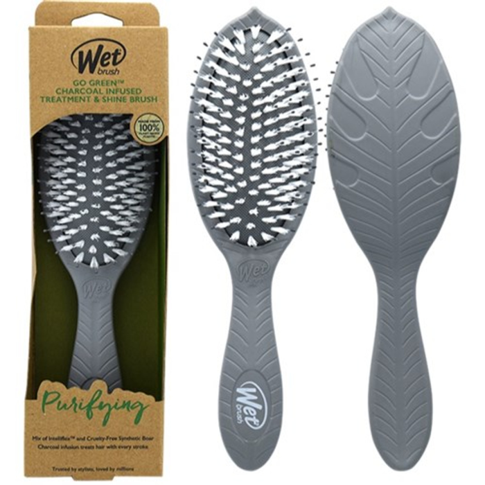 The Wet Brush Go Green Treatment And Shine - Charcoal