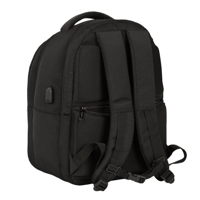 Mochila para Portátil y Tablet con Salida USB Safta Business Negro (31 x 45 x 23 cm) 3