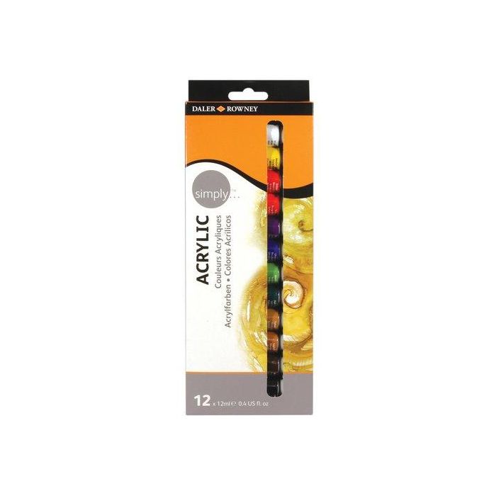 Pintura Acrilica Daler Rowney 12 Ml (Bote) Estuche De 12