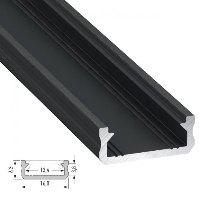Perfíl Aluminio Tipo D 2,02M 2 Perfíl Aluminio Tipo D 2,02M 2
