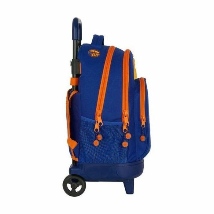 Mochila Escolar con Ruedas Compact Valencia Basket M918 Azul Naranja (33 x 45 x 22 cm) 1 Mochila Escolar con Ruedas Compact Valencia Basket M918 Azul Naranja (33 x 45 x 22 cm) 1