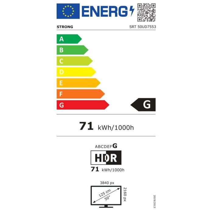 Strong SRT50UD7553 Televisor Smart TV 4K Ultra HD 50 pulgadas (127 cm) con Wifi y pantalla plana color Gris/Plata 3