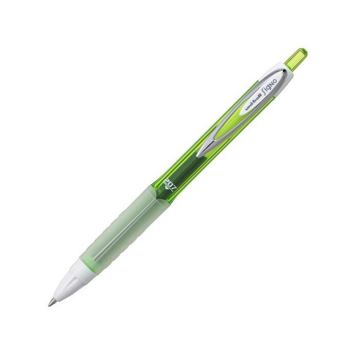 Uniball Rollerball Signo Umn-207F Retráctil 0.7 mm Verde Caja 12 Ud