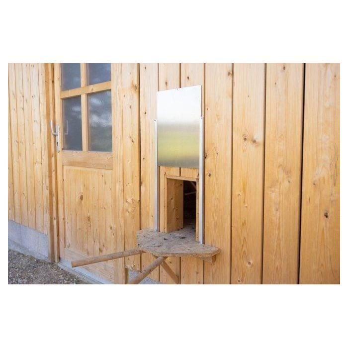 Puerta corredera para gallinero - KERBL - Aluminio - 22 x 33 cm - Talla S 1 Puerta corredera para gallinero - KERBL - Aluminio - 22 x 33 cm - Talla S 1