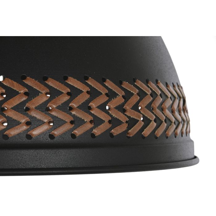 DKD Home Decor Lámpara Techo Moderno Negro Crema Metal Metal Plafón E27 50W 220V 39 x 22 x 39 cm (2 Unidades) 3