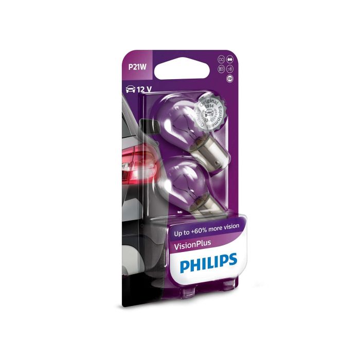 Philips P21 W Visionplus 12 V21 Ba15S B2 MTECPH 12498VPB2 Philips P21 W Visionplus 12 V21 Ba15S B2 MTECPH 12498VPB2