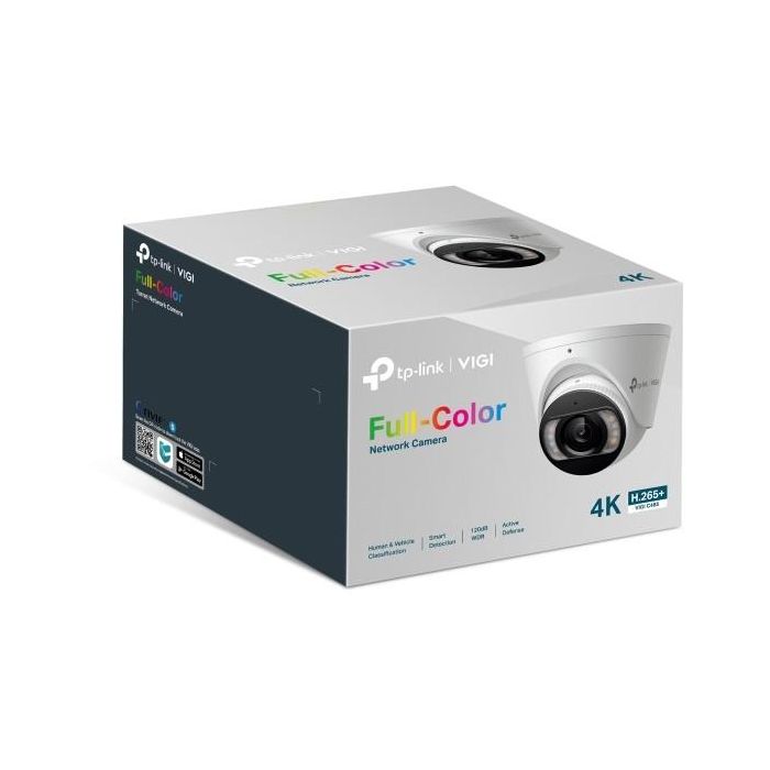 TP-Link VIGI C485(4mm) Cámara de Seguridad Omada IP Turret 8MP Full-Color 4