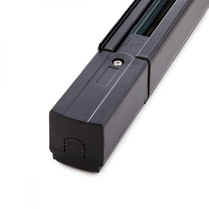 Carril Trifásico para Focos LED 1M Negro de Aluminio - Flexible, para Desplazamiento de Luminarias y Selector de Fase 0 Carril Trifásico para Focos LED 1M Negro de Aluminio - Flexible, para Desplazamiento de Luminarias y Selector de Fase 0