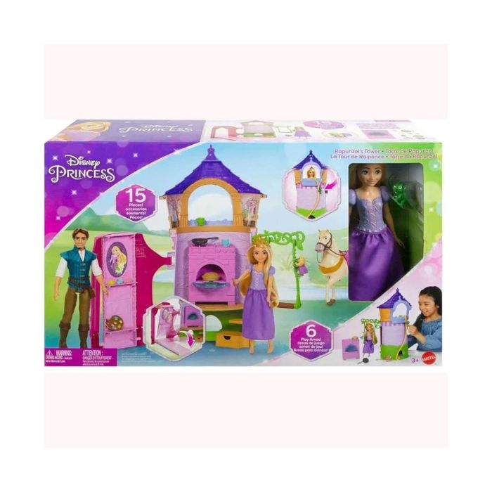 Mattel Hlw30 Torre de Rapunzel Disney Princess con Muñeca y Pascal, 6 Áreas de Juego y 14 Accesorios 4 Mattel Hlw30 Torre de Rapunzel Disney Princess con Muñeca y Pascal, 6 Áreas de Juego y 14 Accesorios 4