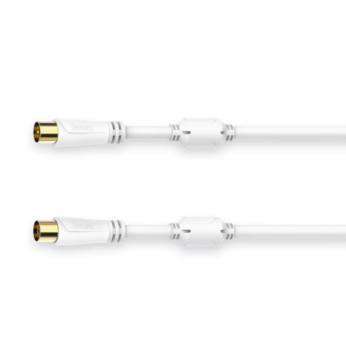 Cable Coaxial Antena TV Hama 00205245 Blanco 75 cm 4