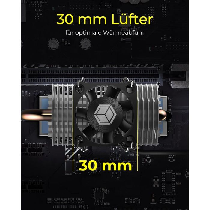K Kühlkörper IcyBox SSD M.2 schwenkbar 4 K Kühlkörper IcyBox SSD M.2 schwenkbar 4