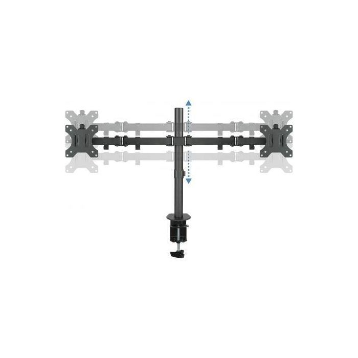 TooQ DB1232TN-B Soporte de Mesa para 2 Monitores de 13 a 32 pulgadas, VESA 75/100, Articulado Giratorio e Inclinable, Negro 3 TooQ DB1232TN-B Soporte de Mesa para 2 Monitores de 13 a 32 pulgadas, VESA 75/100, Articulado Giratorio e Inclinable, Negro 3