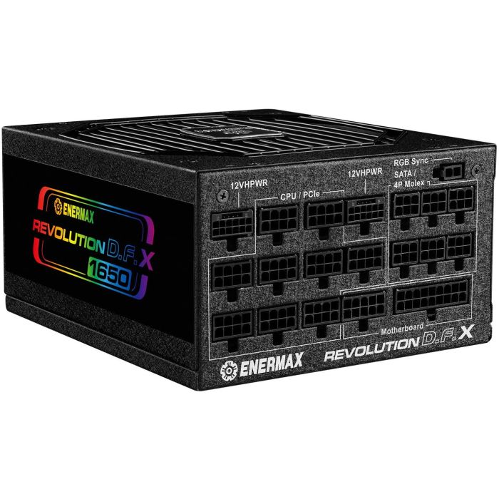 Enermax Fuente Alimentación ATX Revolution D.F. X 1650W 80 PLUS Gold Modular, Ventilador 140mm para Gaming y Estaciones de Trabajo 8 Enermax Fuente Alimentación ATX Revolution D.F. X 1650W 80 PLUS Gold Modular, Ventilador 140mm para Gaming y Estaciones de Trabajo 8