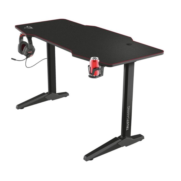 Mesa de Escritorio Trust GXT 1175 Imperius XL Gaming Acero 140 x 66 cm