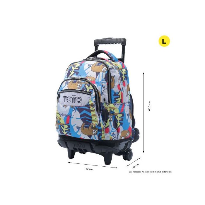 Totto Mochila Renglones con ruedas 26L - MA03ECO006-2416P-6YB 2