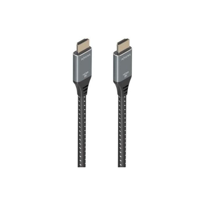Aisens A150-0878 Cable HDMI 2.1 Ultra Alta Velocidad con Ethernet 8K HDR eARC Macho-Macho 10m Gris/Negro Aisens A150-0878 Cable HDMI 2.1 Ultra Alta Velocidad con Ethernet 8K HDR eARC Macho-Macho 10m Gris/Negro