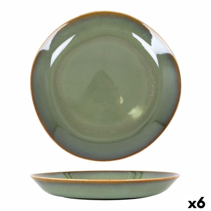 Plato Hondo Duomo Verde Ø 23 cm (6 Unidades) Plato Hondo Duomo Verde Ø 23 cm (6 Unidades)