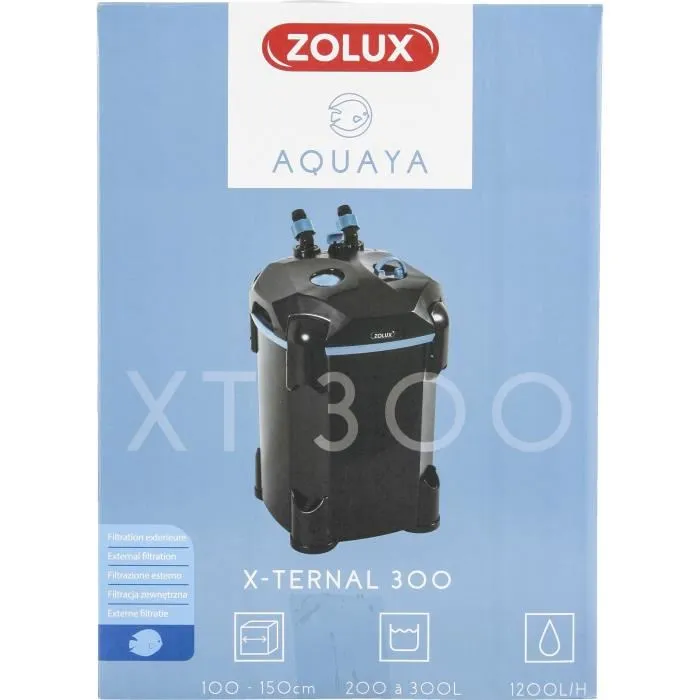 Zolux Filtro externo Xternal 300 ZOL3336023265346 para acuarios de 200 a 300 L, caudal 1200 L/h, 13,2W 1