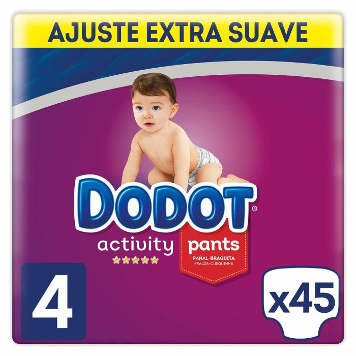 Dodot Pants Activity Pañal-Braguita Talla 4 (9-15 kg) 45 Unidades