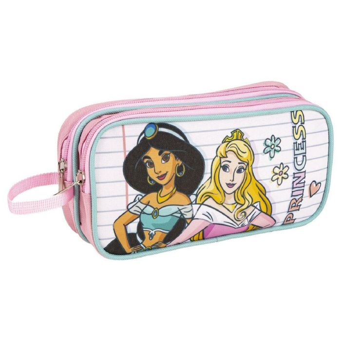 Portatodo Doble Disney Princess Rosa 22,5 x 8 x 10 cm