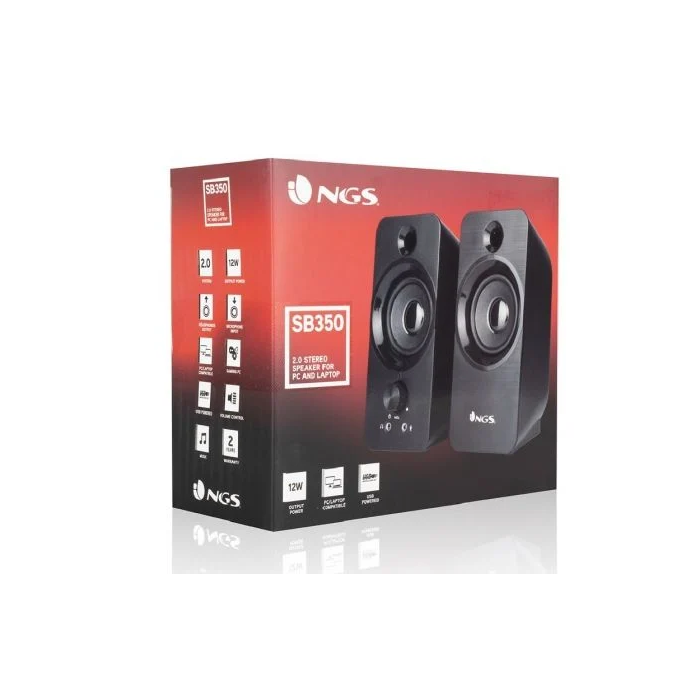NGS SB350 Altavoces 2.0 PC USB 12W Estéreo