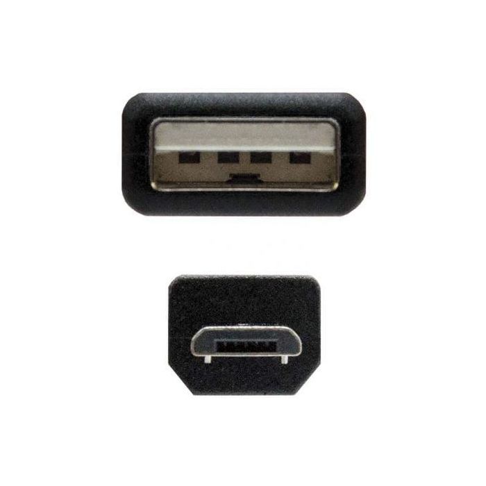 Nanocable 10.01.0501 Cable USB 2.0 de Alta Velocidad, Tipo A Macho a Micro B Macho, 1.8 metros, Negro, para Móviles y Cámaras Digitales 2 Nanocable 10.01.0501 Cable USB 2.0 de Alta Velocidad, Tipo A Macho a Micro B Macho, 1.8 metros, Negro, para Móviles y Cámaras Digitales 2
