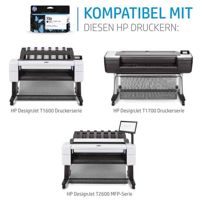 HP Tinta Magenta Nº 730 para HP DesignJet T1700 Series, 130 ML 1