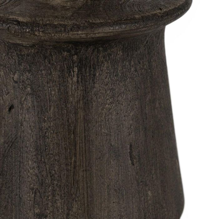 Base Lámpara Mesa Marrón Madera de Mango 20 X 20 X 45 cm