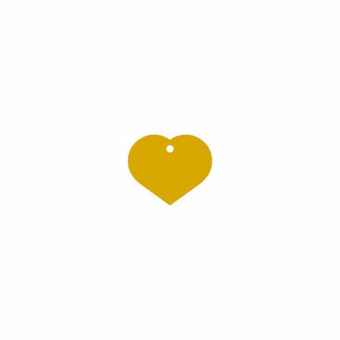 Placa identificativa Imarc Heart Amarillo Dorado 1 Placa identificativa Imarc Heart Amarillo Dorado 1