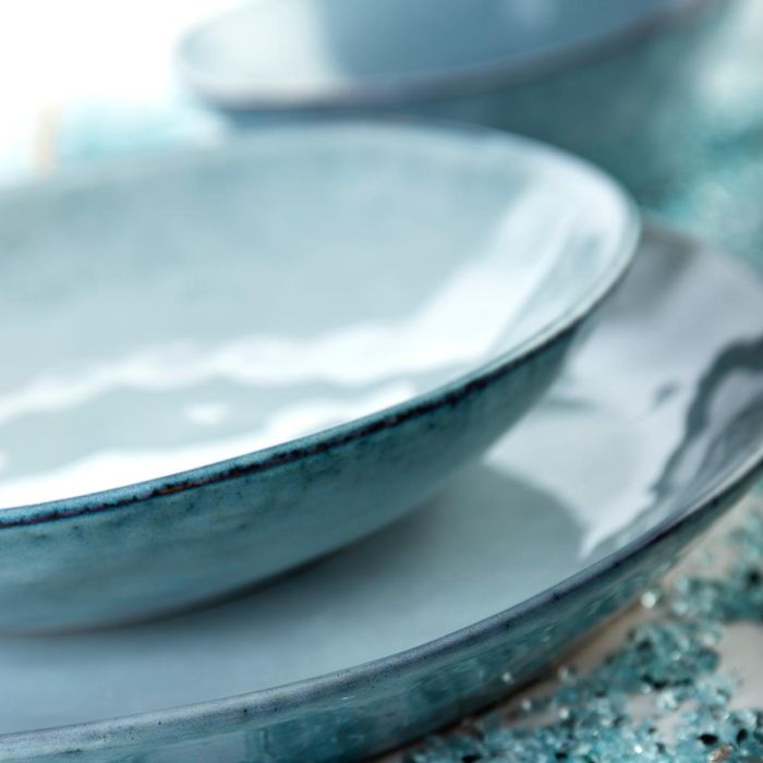 Quid Bol Cerámico Boreal Azul 16 cm con Relieve Orgánico - Juego de 6 Unidades 100% Higiénico Apto Lavavajillas y Microondas 3 Quid Bol Cerámico Boreal Azul 16 cm con Relieve Orgánico - Juego de 6 Unidades 100% Higiénico Apto Lavavajillas y Microondas 3