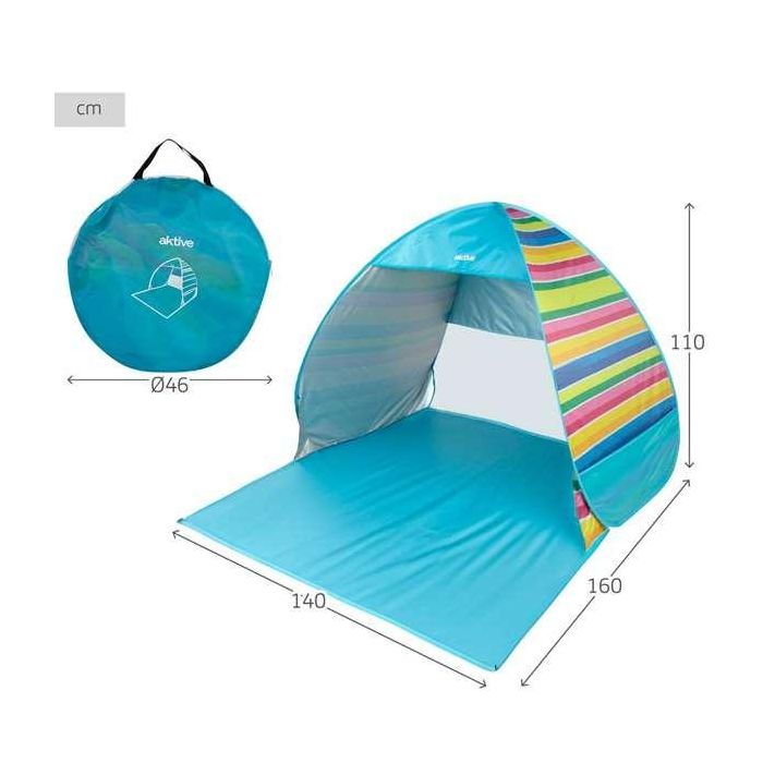 Tienda playa140x160x110 cm-polyester con proteccion uv50 3 Tienda playa140x160x110 cm-polyester con proteccion uv50 3