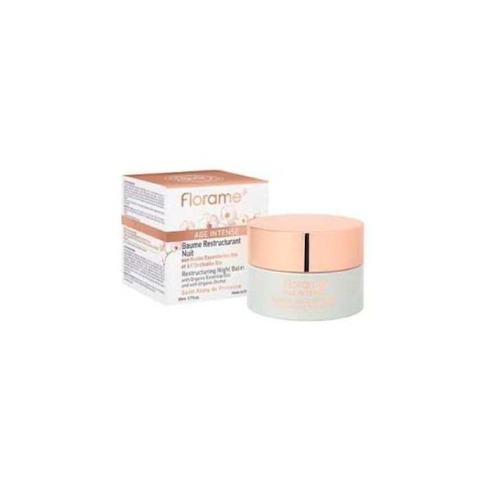 Florame Age Intense Crema de Noche Reestructurante Antiedad Orgánica 50 ml - Piel Rejuvenecida y Lisa