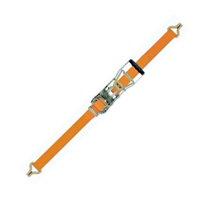 Patacho Cinta de Carraca con Gancho Cerrado (G/Cerrad) D/Radio, 5 cm Ancho x 5 m Largo, Capacidad 5 Toneladas (5T), Sistema de Acción Invertida